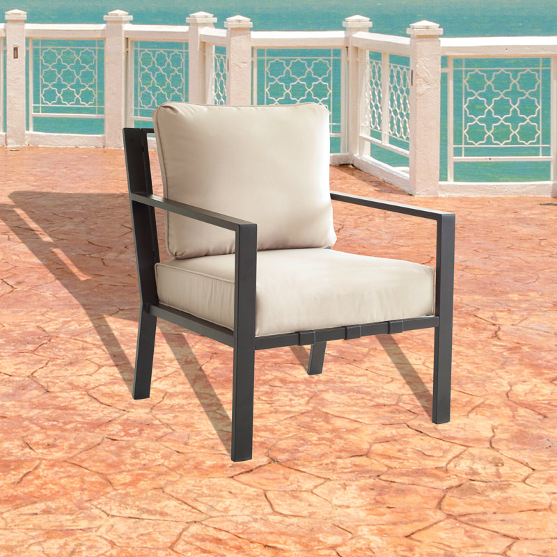 Andover Mills™ Abordale Patio Chair with Cushions & Reviews Wayfair